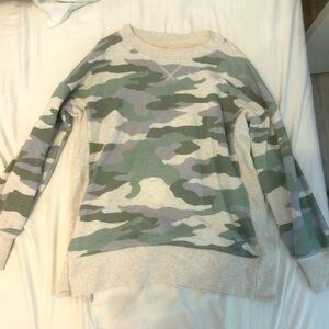 Aerie camo oversized sweater
